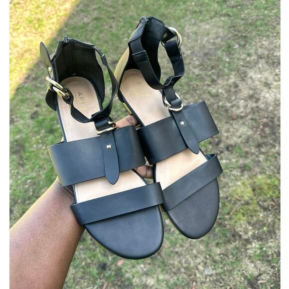 Apt. 9 Organized Women's Gladiator Sandals Size 10 Black - Picture 11 of 14